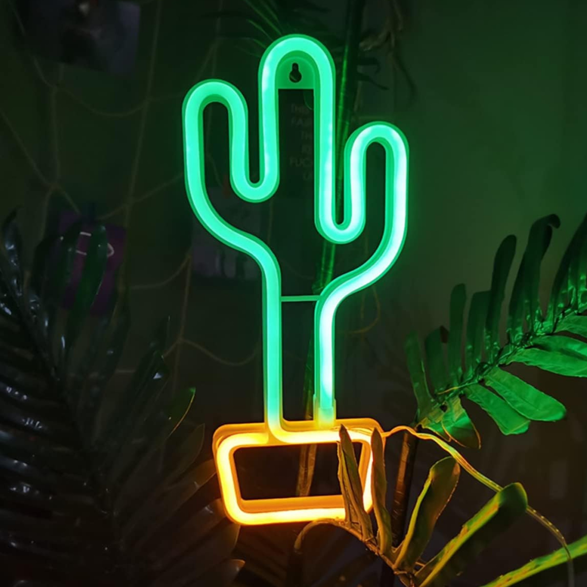 LED-lumineux -néon-plante-Lumière-couleur-decor-promo-deal-tunisie Enseignes au néon motif Plante – Image 1