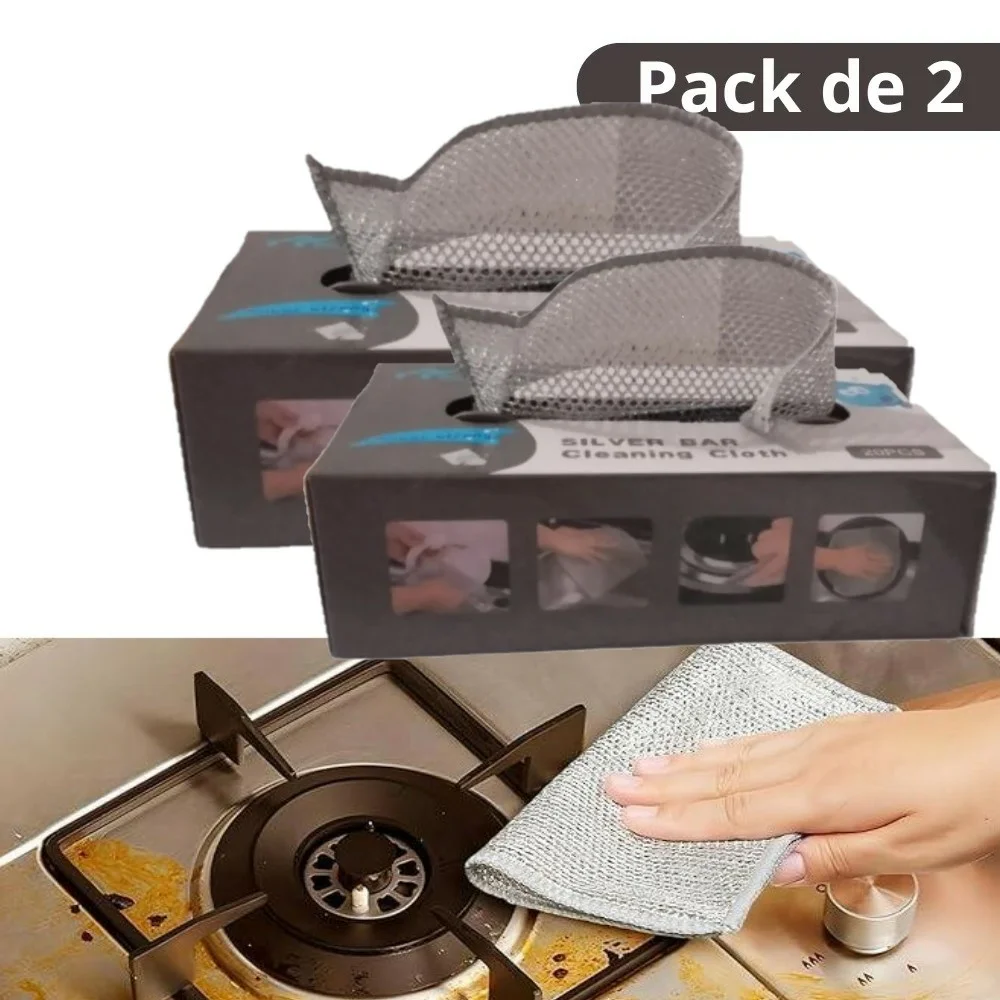 Promotion-Tunisie-Chiffon-de-Nettoyage-en-Fil-dArgent-–-Pack-de-20-Pieces-shopico 2 2 x Pack de 20 Pièces Chiffon de Nettoyage en Fil d'Argent – Image 1