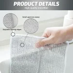 Chiffon de Nettoyage en Fil d'Argent – Pack de 20 Pièces – Image 2