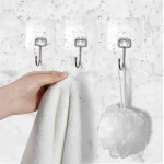 Lot de 20 Crochets Muraux Auto-Adhésifs Transparents – Image 9