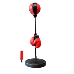 Sac de boxe pour enfants avec support et des gants – Image 2