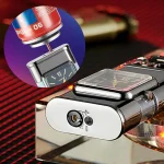 Briquet à double flamme avec horloge -Aigle – Image 2