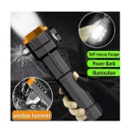 Lampe torche SOS avec Brise vitre - Coupe sangle - Power Bank - mode SOS – Image 4