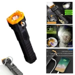 Lampe torche SOS avec Brise vitre - Coupe sangle - Power Bank - mode SOS