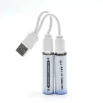 Lot de 2 Piles AA Rechargeable 1,5 V, 2200 mWh – Image 4