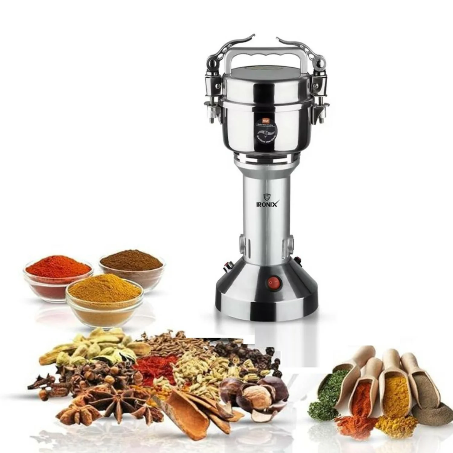 moulin-epices-cafe-herbe-fine-pate-inox-100g-950w-shopico tunisie-2-Copie Moulin à épices électrique IRONIX 950W Inox – Image 1