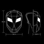 Sac à dos à coque rigide avec yeux Iron Man – Image 2