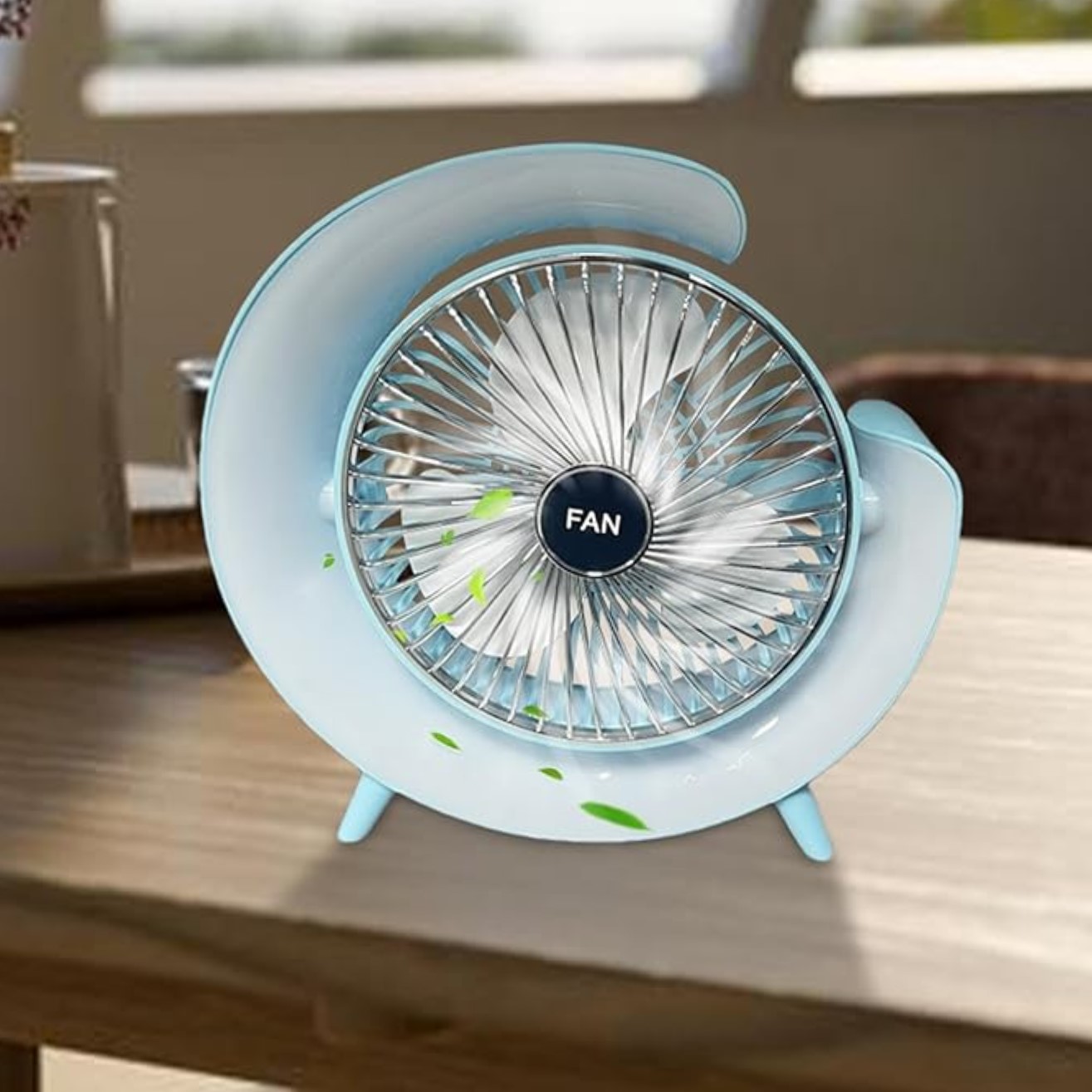 ventilateur-mini-portable-voyage-promo-deal-tunisie-1 Ventilateur portable avec lumière ambiante – Image 1