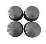 Ensemble de 4 boutons de plaque de cuisson- noir silver – Image 3