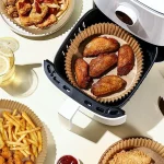 lot de 100pièces papier cuisson 20 cm pour Air-fryer – Image 4