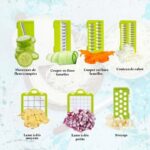 Mandoline Multifonction 14 en 1 – Coupe-Légumes, Râpe, Trancheuse et Hachoir – Image 3