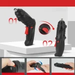 Kit de tournevis électrique portable 46 embouts – Image 3