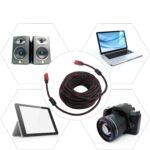Câble HDMI maillé HD 1080P de 10 mètres avec double filtre 1.4 – Image 4