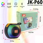 Enceinte Bluetooth portable JK-P60 avec lumières LED RVB – Image 3