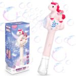 Machine à bulles licorne pour enfants avec lumière LED