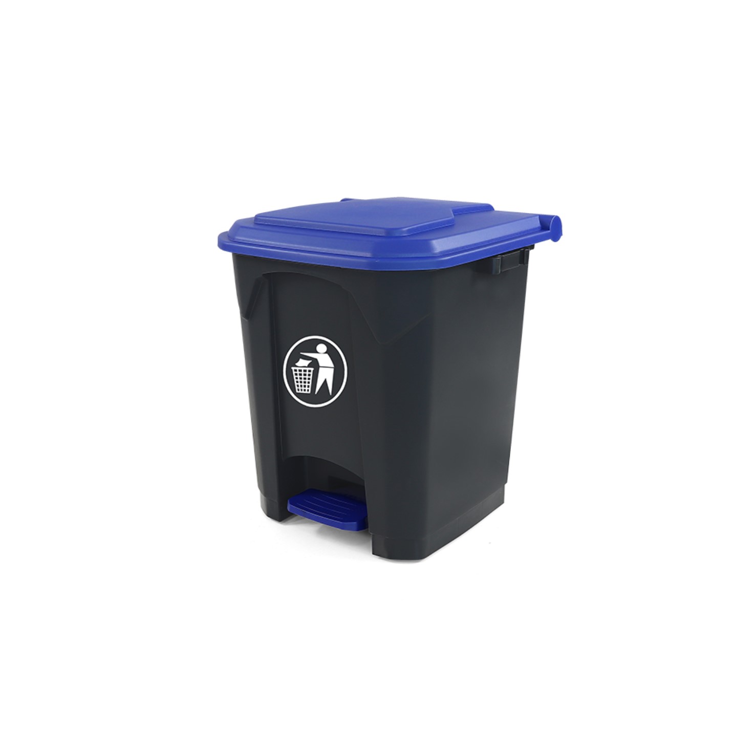 Poubell-Tri-Selectif-30L-hygiene-envirenment-bleu-shopico tunisie- Poubelle Tri-Sélectif 30L avec 4 roulettes – Image 1
