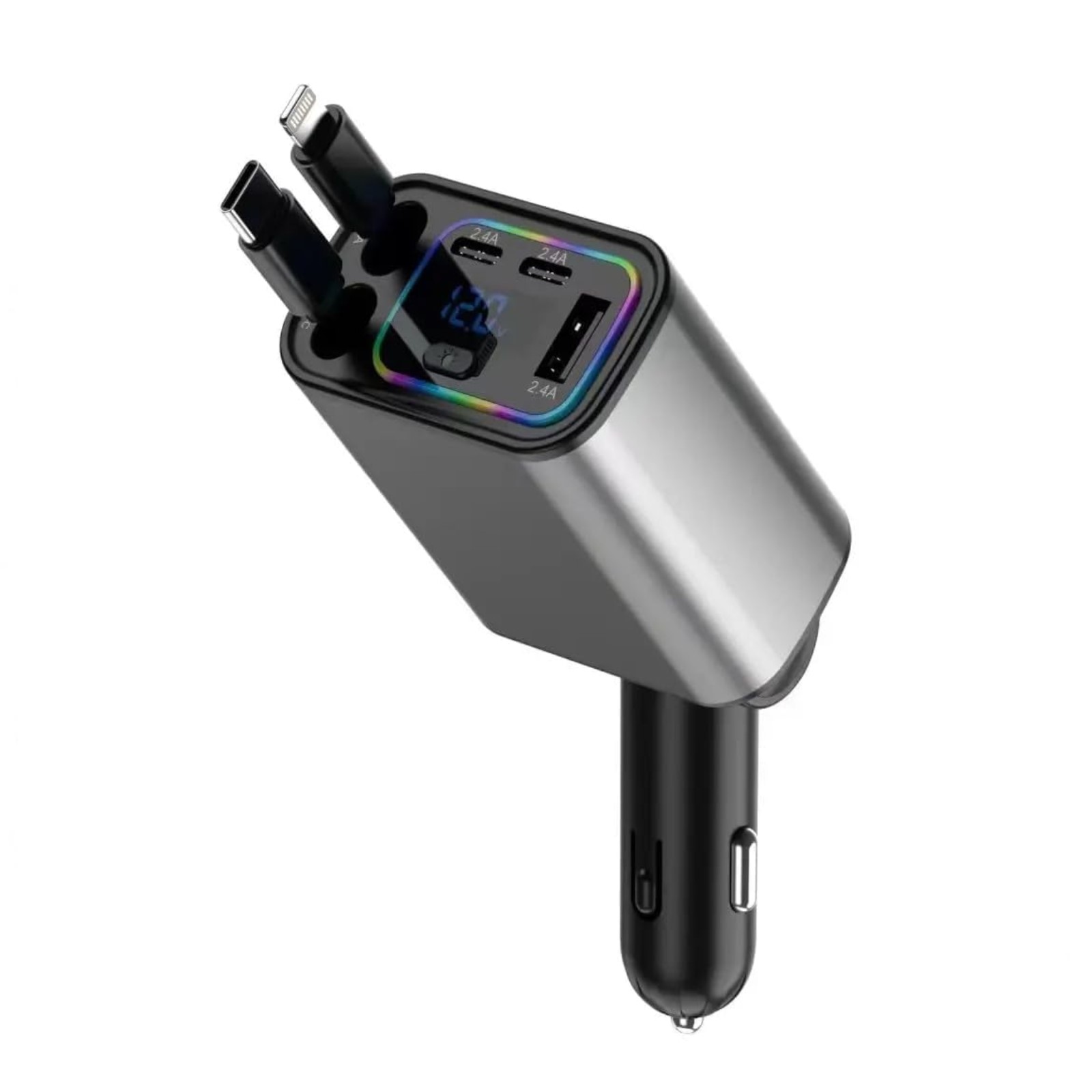 chargeur-5en1-fast-super-charge-rapide-voiture-usb-typec-shopico-tunisie Chargeur voiture 5 en 1 ultra rapide – Image 1