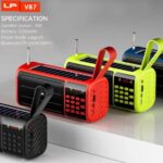 Haut-parleur et radio de plage avec charge solaire LP V87