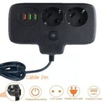 Rallonge Multiprise avec 3USB, 2 Prises,1 type C – Image 3