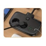 Rallonge Multiprise avec 3USB, 2 Prises,1 type C