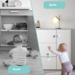 Lot de 2 verrous de sécurité des armoires et tiroirs  pour enfants – Image 7