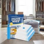 Pack de 5 Sacs de rangement sous vide avec pompe
