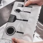 Tablier de cuisine pour femme avec deux serviettes absorbantes – Image 3