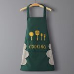Tablier de cuisine pour femme avec deux serviettes absorbantes – Image 6
