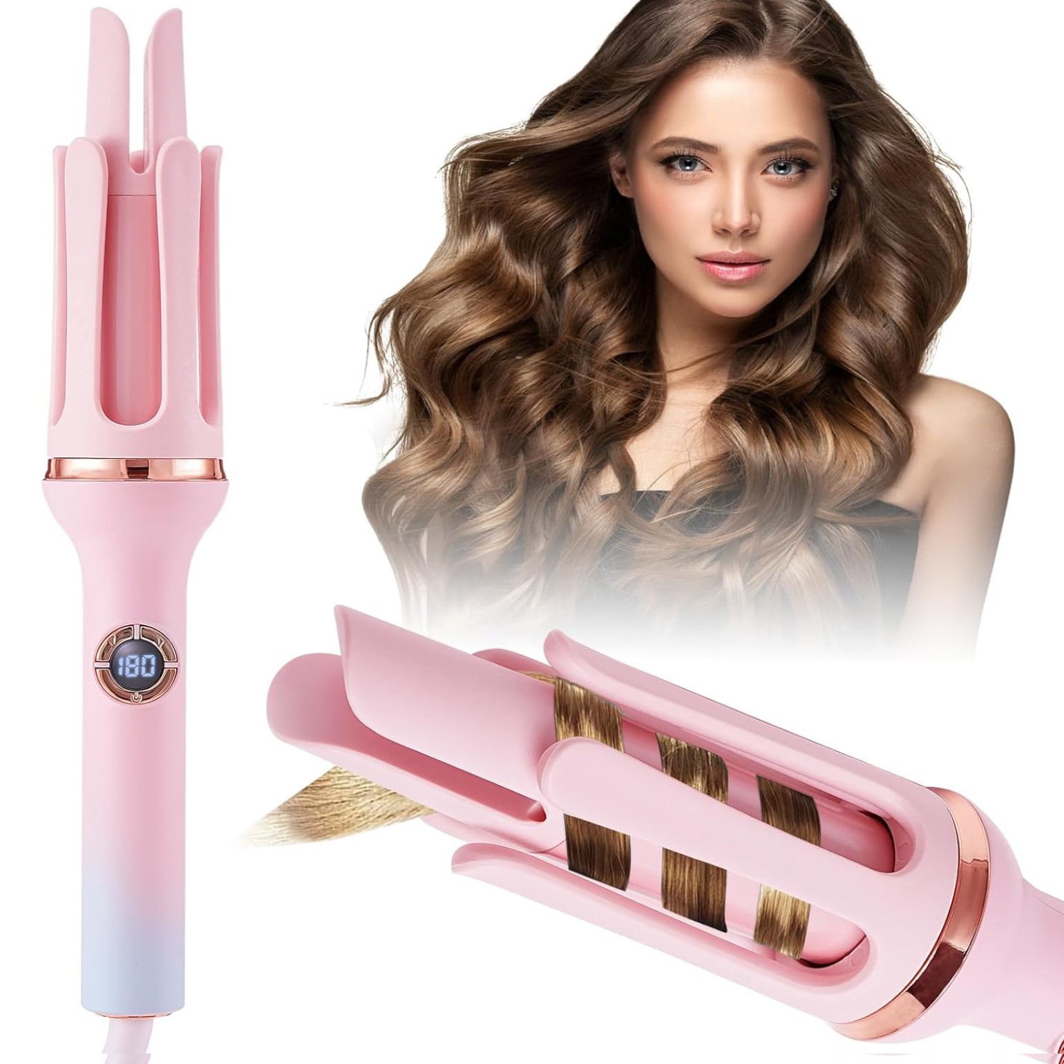 boucleur-fer-rotation-360degre-cheveux-boucles-shopico tunisie- Boucleur cheveux automatique-SONAR – Image 1