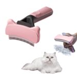 Brosse autonettoyante pour chat et chien