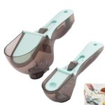 Lot de 2 Cuillères à mesurer réglables pour la cuisine – Image 2