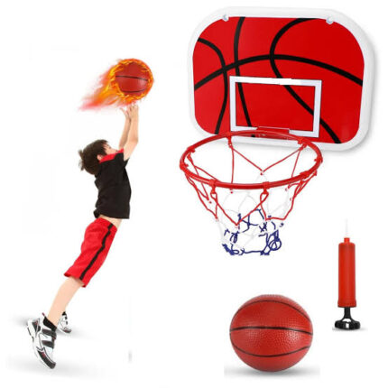 Mini Panier de Basket avec Ballon et pompe 38x29 cm