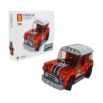 Mini briques de construction forme voiture rouge