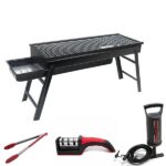 Pack Barbecue Rectangulaire + Aiguiseur +Pince silicone + Pompe 68612