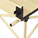 Table de camping pliable beige marron GM – Image 4
