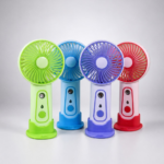 Mini ventilateur rechargeable brumisateur avec support telephone