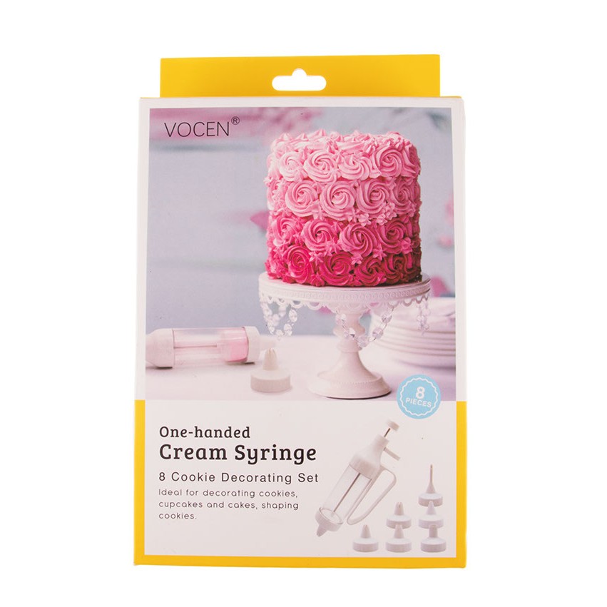Seringue à crème pour décorer le gâteaux avec 8 embouts