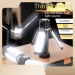 Lampe de travail LED avec 3 têtes pliables – Image 11