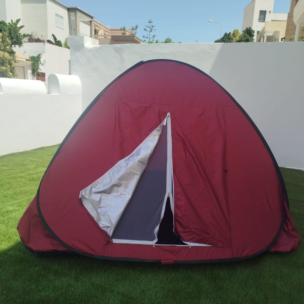 Tente Pop-Up Anti-UV avec Porte, Fenêtre et Moustiquaire – 190 x 190 x 150 cm