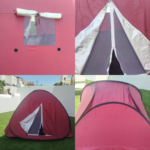 Tente Pop-Up Anti-UV avec Porte, Fenêtre et Moustiquaire – 190 x 190 x 150 cm – Image 2