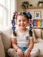 Set de 5 Élastiques à Cheveux Stitch – Image 2