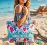 Grand Sac de Plage pour Femme – Image 3