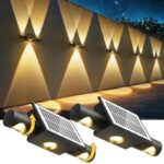 Applique Murale Solaire 3 LED Design Tubulaire YC-SW2809-A – Image 4