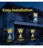 Applique Murale Solaire 3 LED Design Tubulaire YC-SW2809-A – Image 3