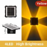 Applique Murale Solaire Carrée 4 LED YC-SW2801-4 – Image 3