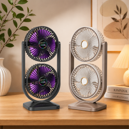 ventilateur 2 tete superposé