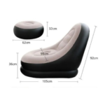 Fauteuil Gonflable Ultra Lounge avec Repose-Pieds – Image 3