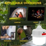 Lampe de Camping Solaire LED Portable – Image 6