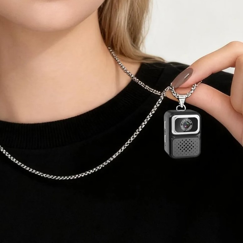 Mini Caméra en Collier 2MP avec 32GB Carte Mémoire