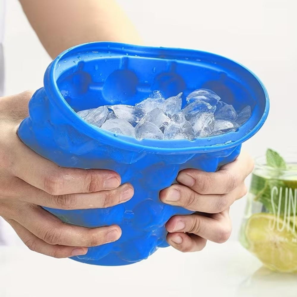 Moule à Glaçons en Silicone en Forme de Seau
